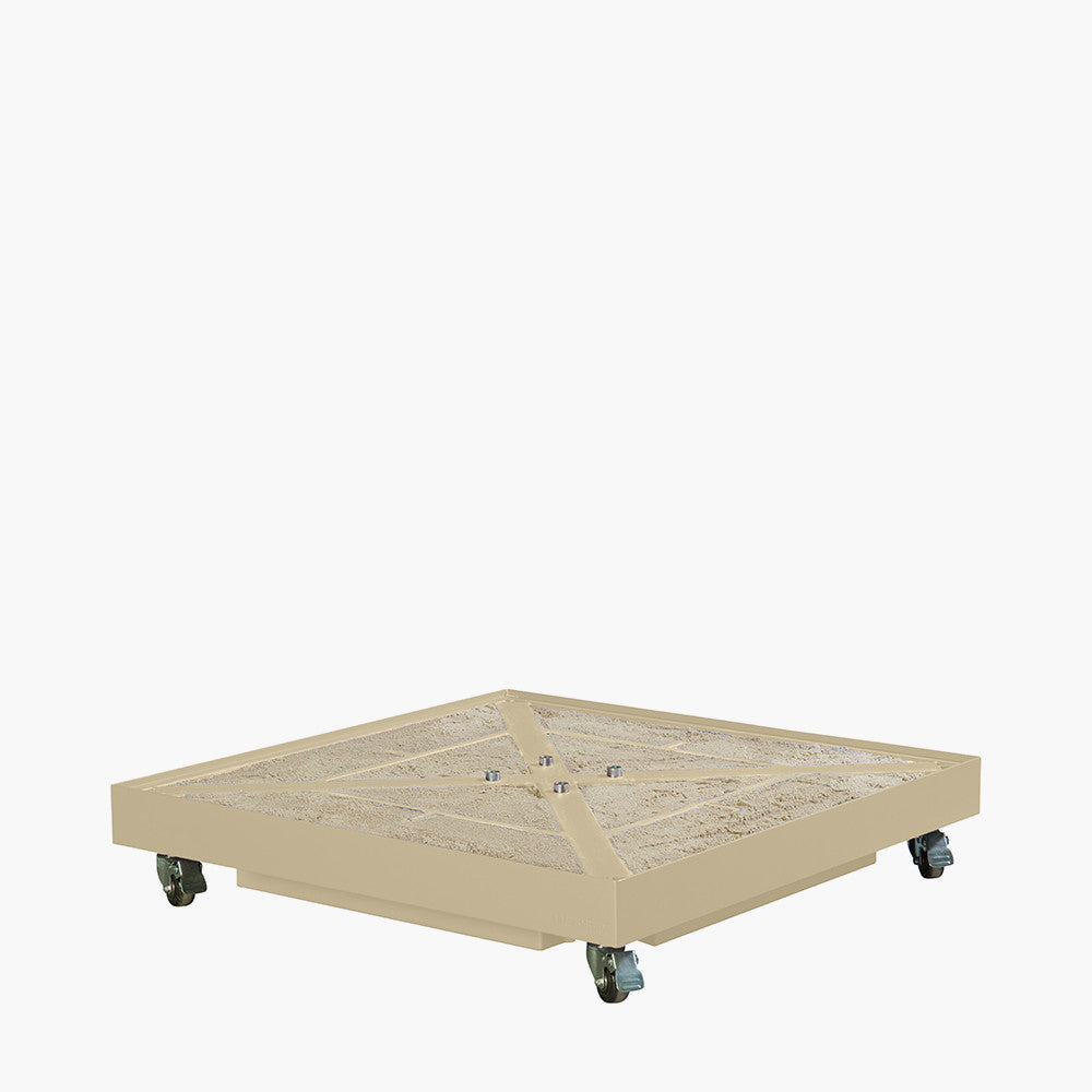 Ceramica Sandstone 40KG Wheeled Parasol Base