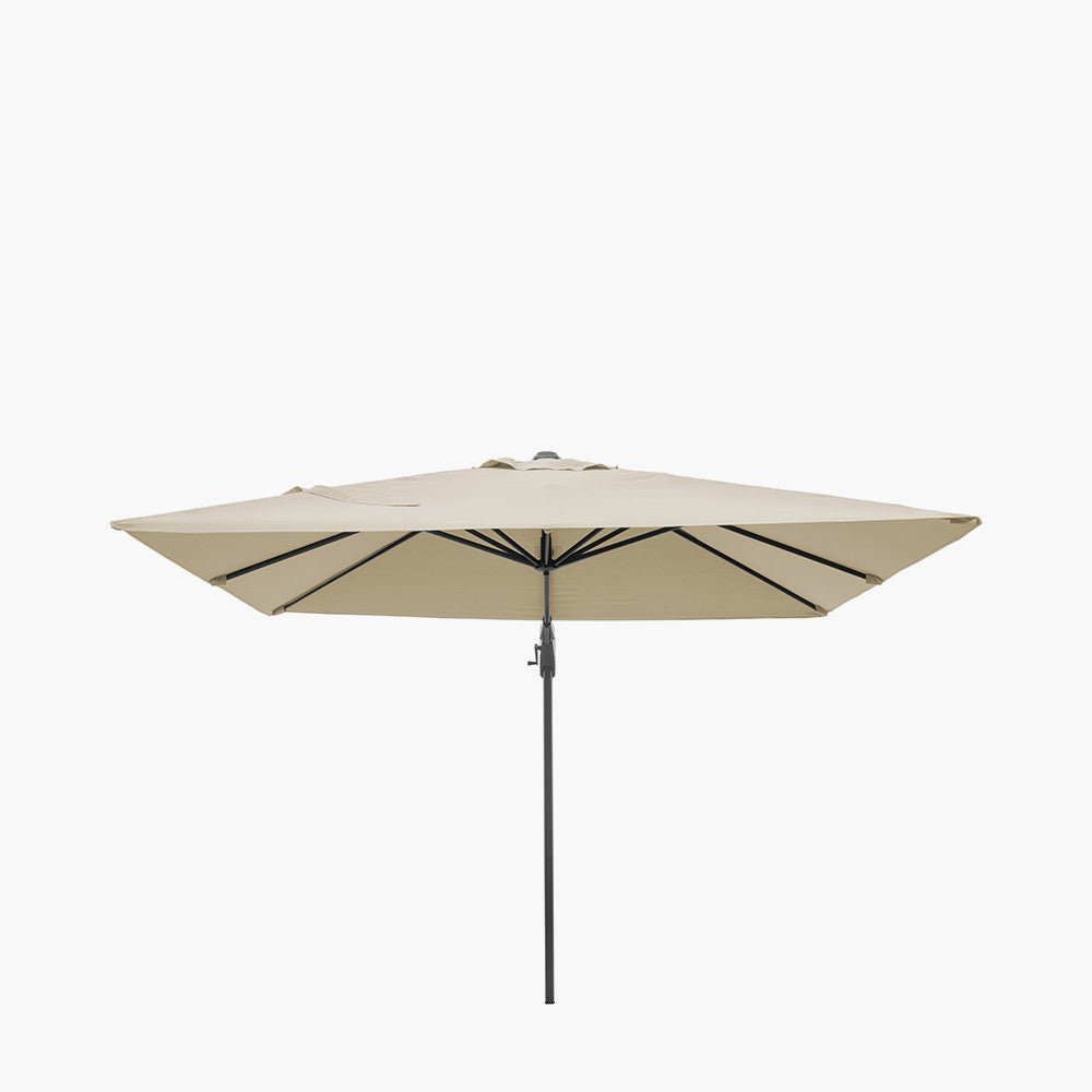 Voyager T2 2.7m Square Champagne Free Arm Parasol