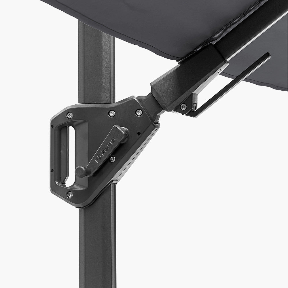 Voyager T2 2.7m Square Anthracite Parasol