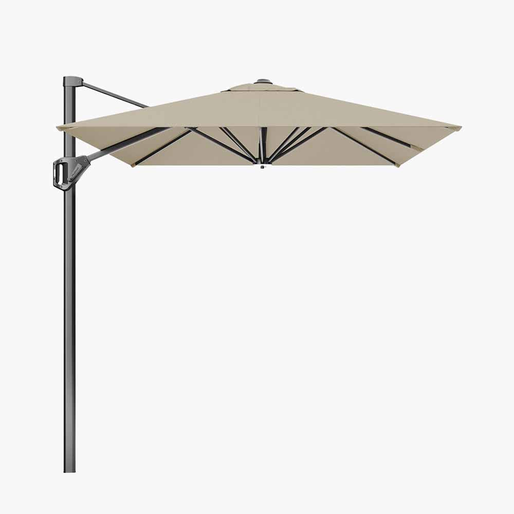 Voyager T1 3m x 2m Rectangular Champagne Free Arm Parasol