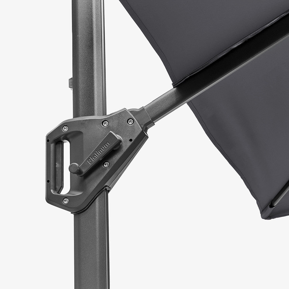 Voyager T1 3m x 2m Oblong Anthracite Parasol