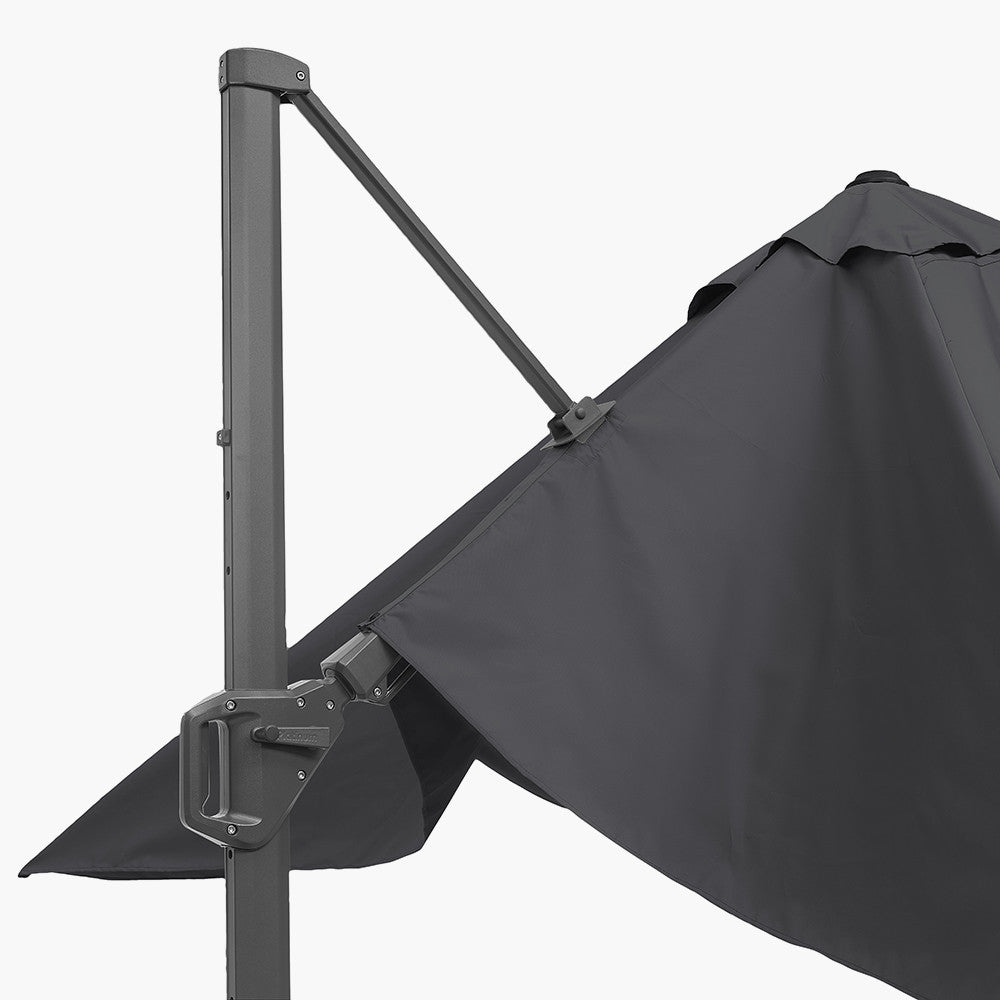 Challenger T2 3.5 x 2.6m Oblong Anthracite Parasol
