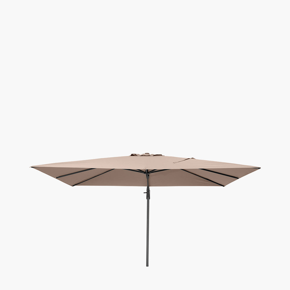 Challenger T2 3.5 x 2.6m Oblong Taupe Parasol