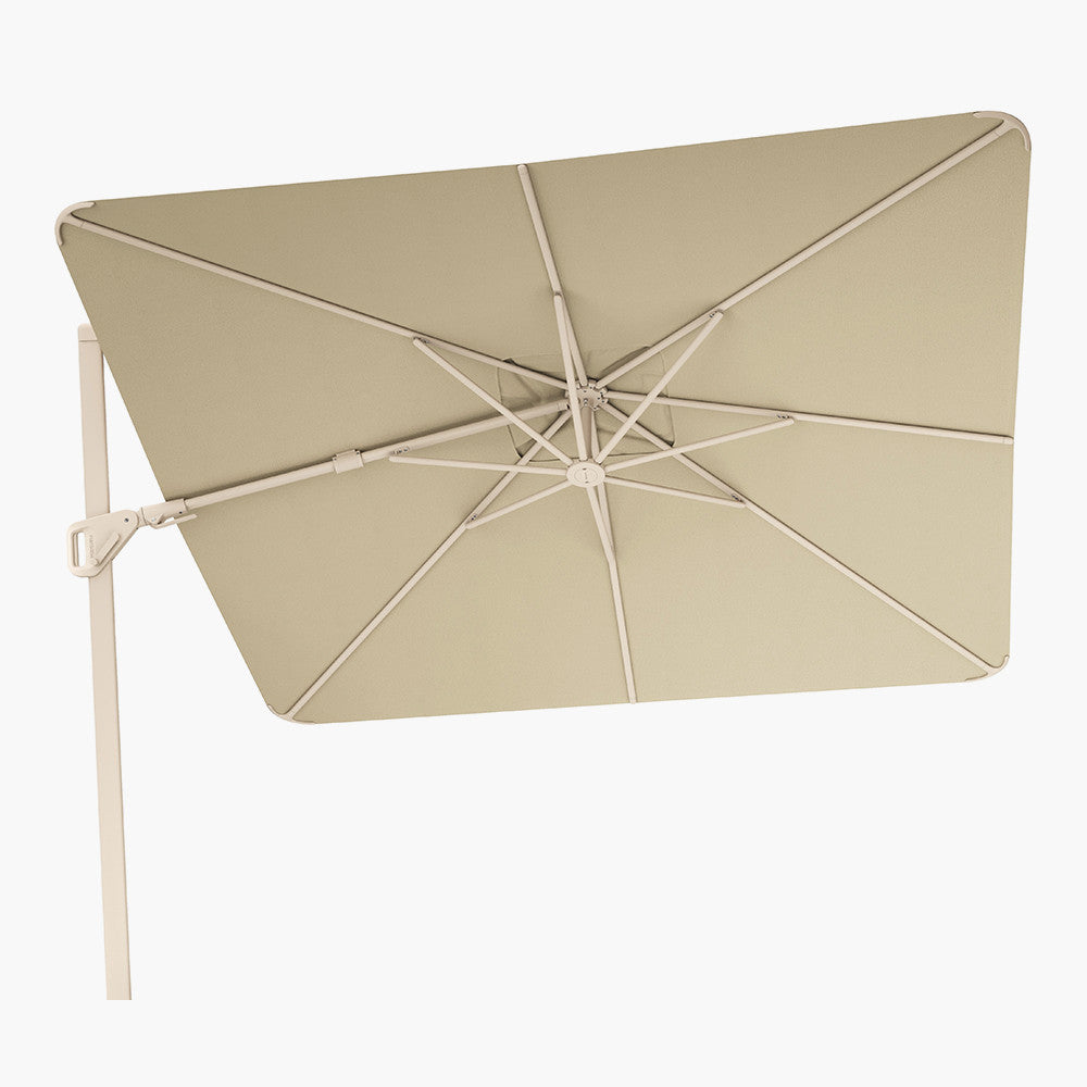 Nexus T2 Premium Sandstone / Champagne Free Arm Parasol