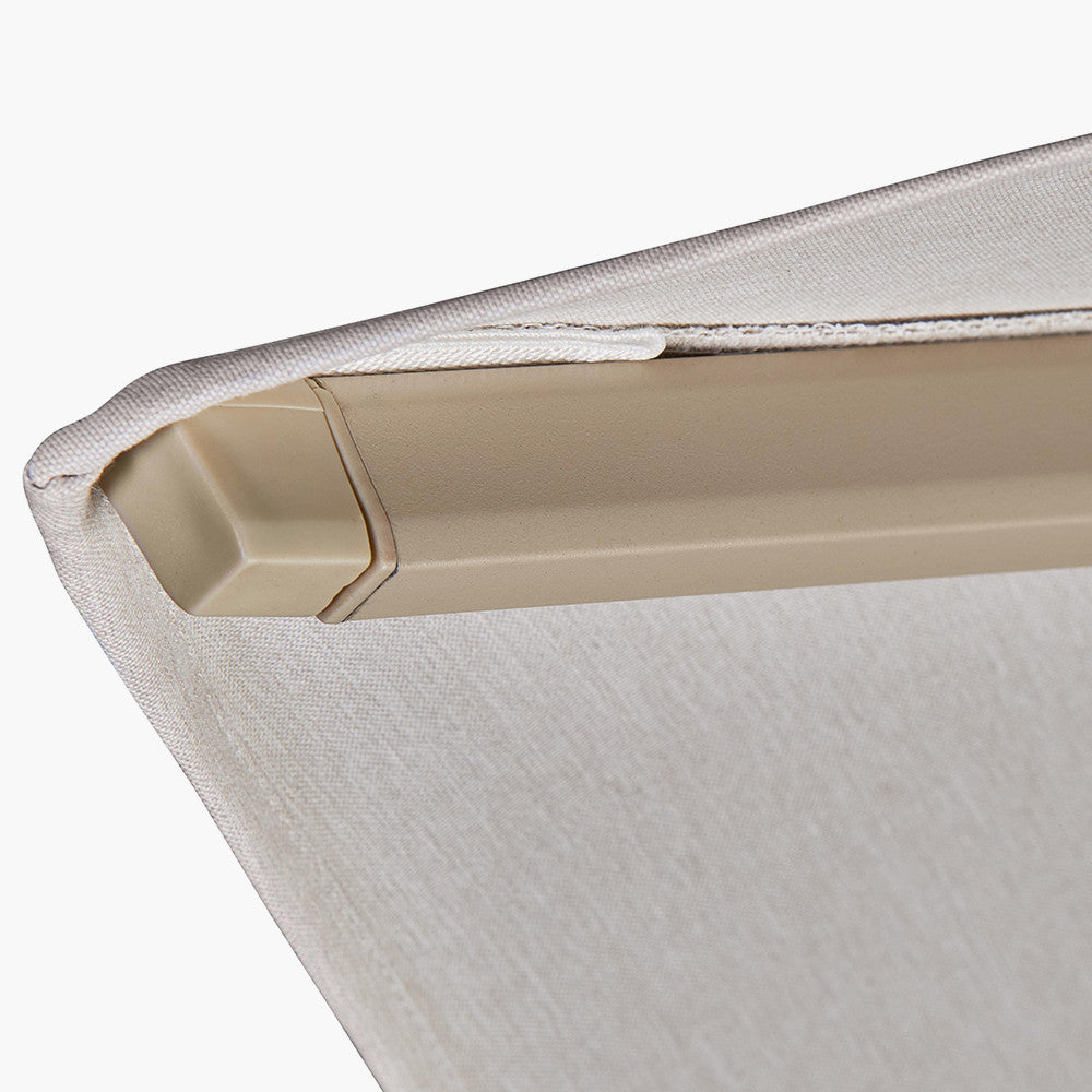 Challenger T2 2.6 x 3.5m Rectangular Premium Sandstone / Champagne Free Arm Parasol