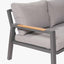 Stockholm Anthracite Corner Set with Fire Pit Table