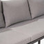 Stockholm Anthracite Corner Set with Fire Pit Table
