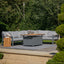 Stockholm Anthracite Corner Set with Fire Pit Table