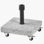 Salerno Hammered Grey Granite 40KG Wheeled Parasol Base