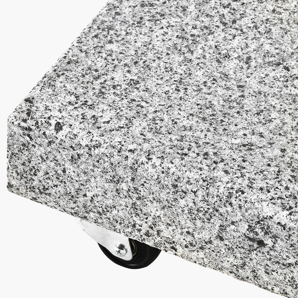 Salerno Hammered Grey Granite 40KG Wheeled Parasol Base