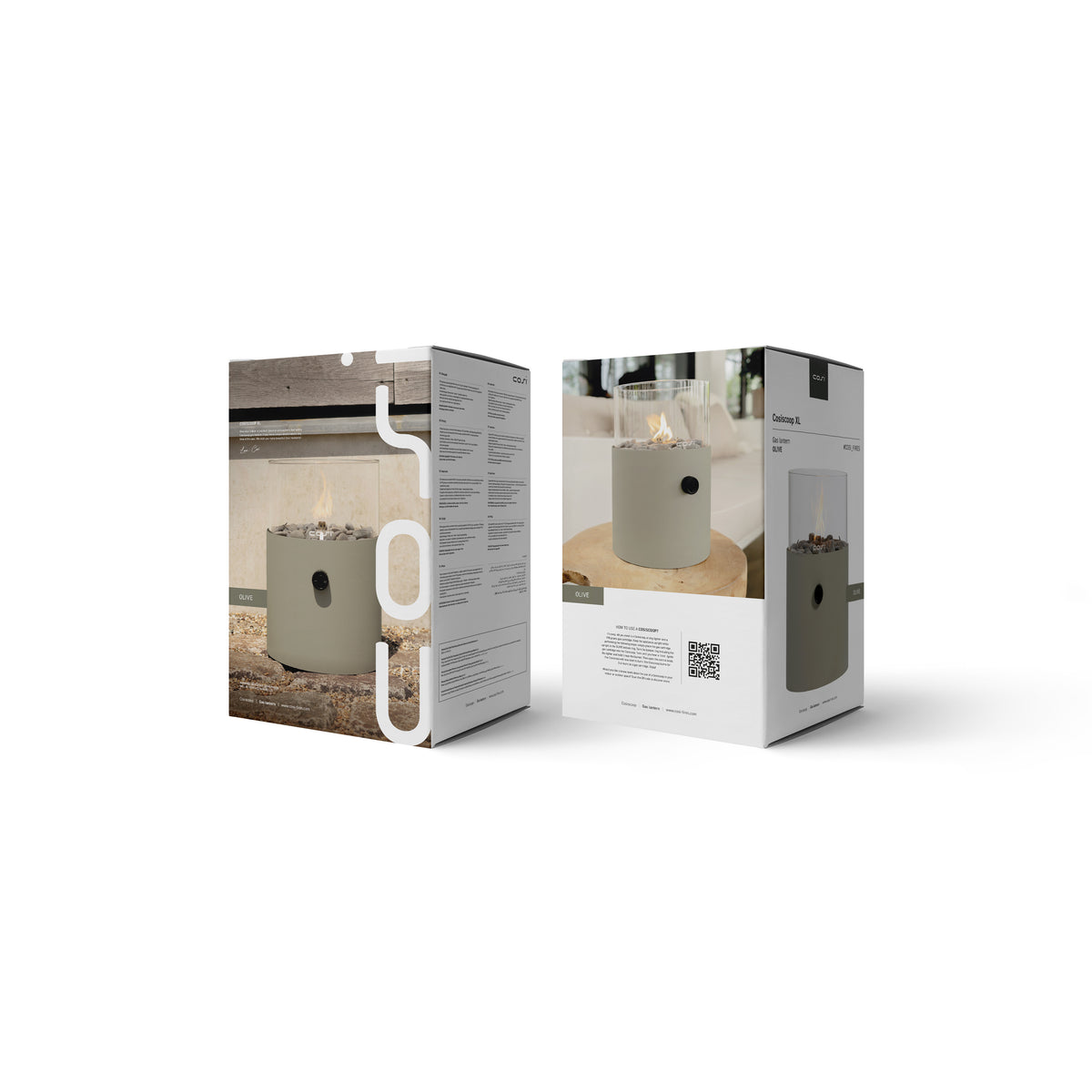 Cosiscoop Extra Large Olive Green Fire Lantern