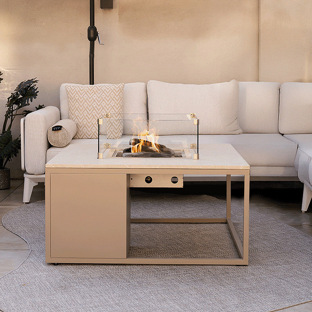 Cosiloft 120 Sandy Beige Fire Pit Table