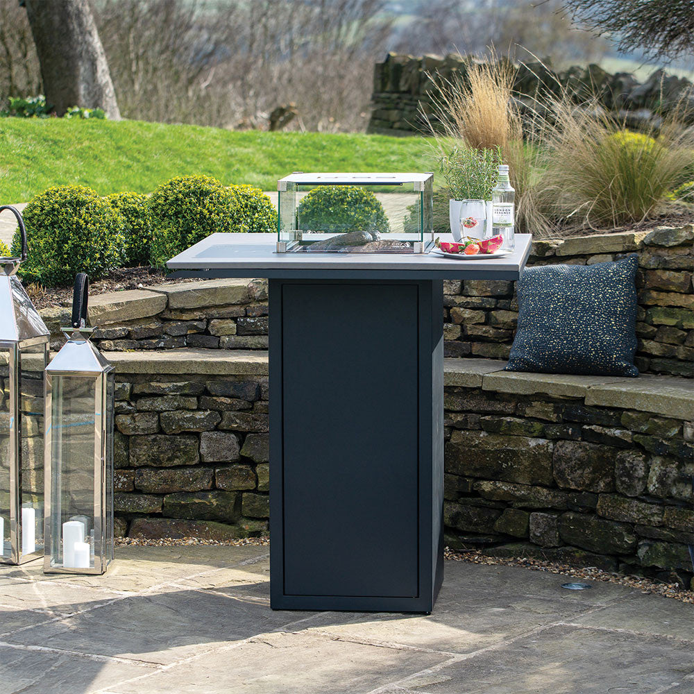 Cosiloft 100 Bar Table Black and Grey