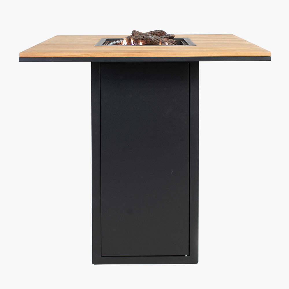 Cosiloft 100 Bar Table Black and Teak