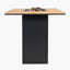 Cosiloft 100 Bar Table Black and Teak
