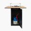 Cosiloft 100 Bar Table Black and Teak