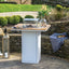 Cosiloft 100 Bar Table White and Teak