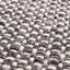 Indoor Outdoor Recycled PET Yarn Graphite and White Basket Weave Design Rug