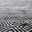 Indoor Outdoor Recycled PET Yarn Black and White Inca Design Rug