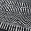 Indoor Outdoor Recycled PET Yarn Black and White Inca Design Rug
