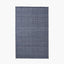 Indoor Outdoor Recycled PET Yarn Denim Blue and White Ikat Design Rug