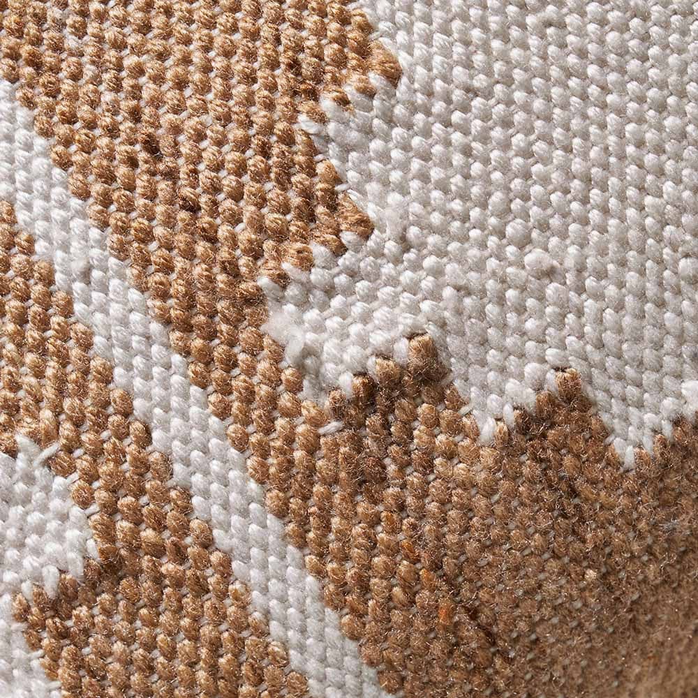 Indoor Outdoor Taupe and White Moroccan Design Scatter Cushion | OUTLET