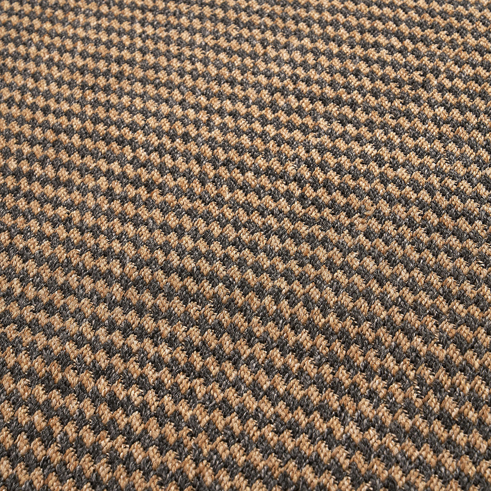 Indoor Outdoor Natural and Slate Grey Design Rug