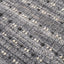 Indoor Outdoor Grey Double Stitch Design Rug Large