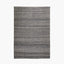 Indoor Outdoor Grey Double Stitch Design Rug Large