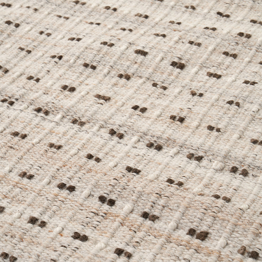 Indoor Outdoor Natural Double Stitch Design Rug Large