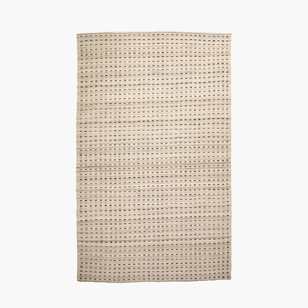 Indoor Outdoor Natural Double Stitch Design Rug Large