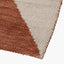 Indoor Outdoor Terracotta and Ivory  Geometric Design Rug Large