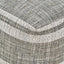Indoor Outdoor Steel Grey and White Stripe Design Pouffe