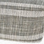 Indoor Outdoor Steel Grey and White Stripe Design Pouffe
