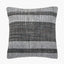Indoor Outdoor Steel Grey and White Stripe Design Scatter Cushion