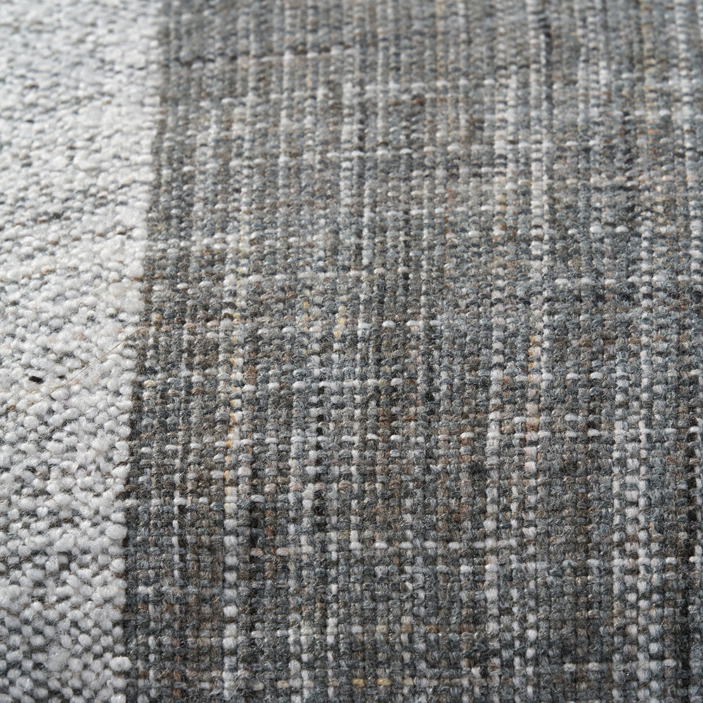 Indoor Outdoor Steel Grey and White Stripe Design Scatter Cushion