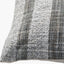 Indoor Outdoor Steel Grey and White Stripe Design Scatter Cushion