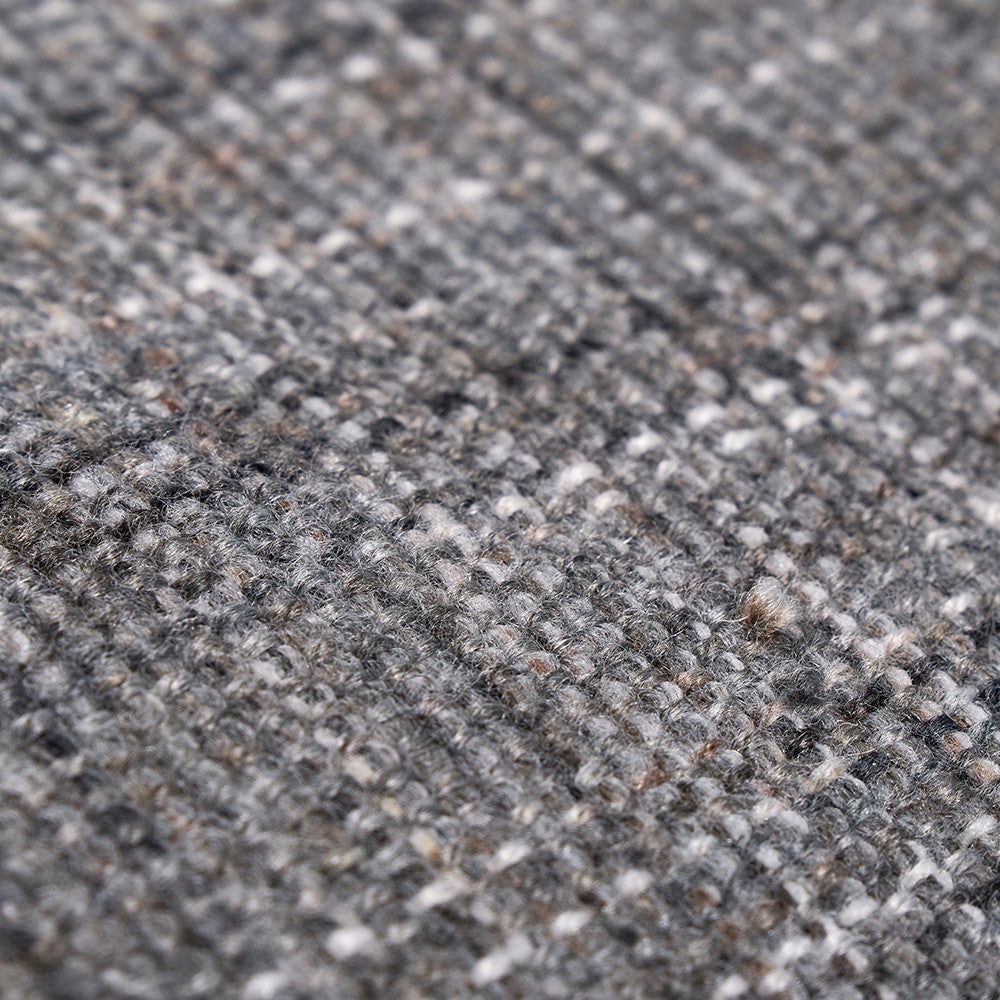Indoor Outdoor Steel Grey and White Stripe Design Runner