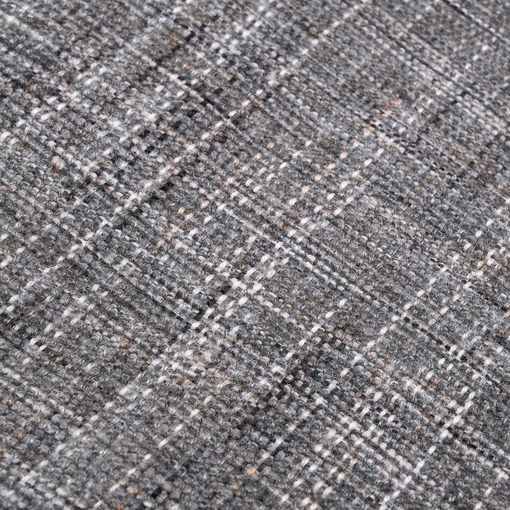 Indoor Outdoor Steel Grey and White Stripe Design Rug