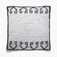 Indoor Outdoor White and Black Greek Key Design Scatter Cushion