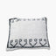Indoor Outdoor White and Black Greek Key Design Scatter Cushion