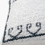 Indoor Outdoor White and Black Greek Key Design Scatter Cushion