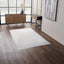 Indoor Outdoor White and Black Greek Key Design Rug