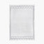 Indoor Outdoor White and Black Greek Key Design Rug