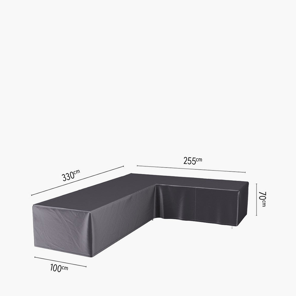 Lounge Set Aerocover Left Hand L-Shape 330 x 255 x 100 x 70
