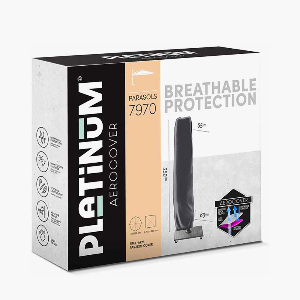 Free Arm Parasol Aerocover 250 x 55/60