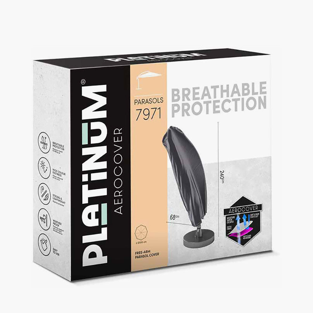 Free Arm Parasol Aerocover 240 x 68cm