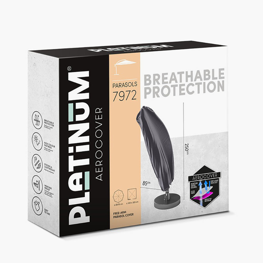 Free Arm Parasol Aerocover 250 x 85cm