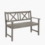 Cambridge Antique Grey 2 Seater Acacia Wood Bench K/D
