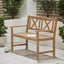 Cambridge Light Teak 2 Seater Acacia Wood Bench K/D